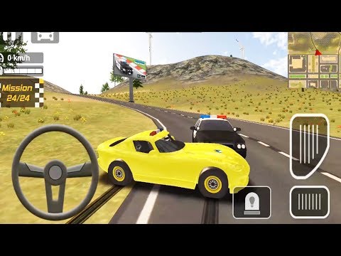Police Drift Car Driving Simulator: Yellow Sheriff Car Driving Drift - Android GamePlay 3D