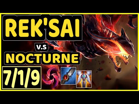 JANKOS (REK'SAI) vs NOCTURNE - 7/1/9 KDA JUNGLE CHALLENGER GAMEPLAY - EUW
