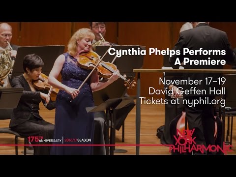 首席中提琴演奏家辛西婭-菲爾普斯表演首演 (Principal Viola Cynthia Phelps Performs a Premiere)