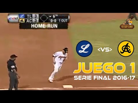 Summary: Game 1 Final Series 2016-17 Licey vs Águilas Cibao Stadium