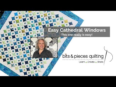 Easy Cathedral Windows - This one REALLY is EASY!