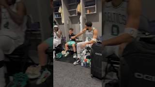 Deuce really said “We almost lost” after Game 3 in Dallas 😂 #celtics #nba #shorts