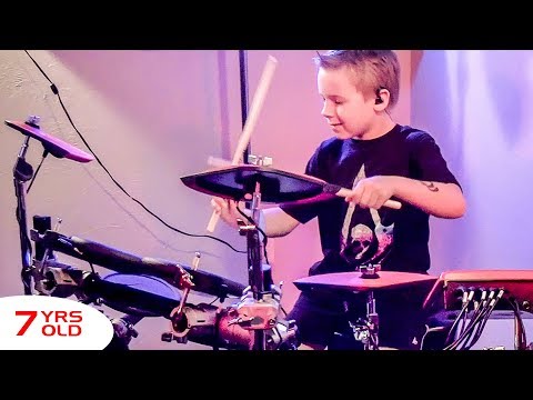 13 STEPS TO NOWHERE - Pantera (7 year old Drummer) Drum Cover by Avery Drummer