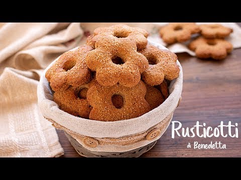 RUSTICOTTI DI BENEDETTA Ricetta Facile, BISCOTTI INTEGRALI CON GRANO SARACENO SENZA UOVA SENZA BURRO