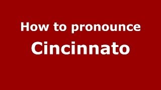 How to pronounce Cincinnato