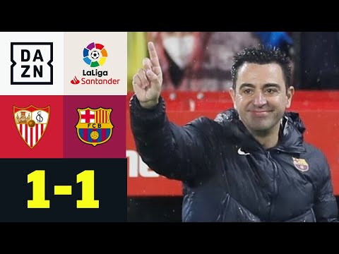 Xavi & Lopetegui lassen Ecken trainieren: FC Sevilla – FC Barcelona 1:1 | LaLiga | DAZN Highlights