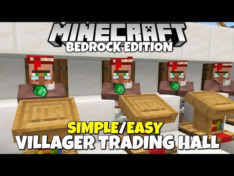 silentwisperer - Minecraft Bedrock: EASY Villager Trading Hall! Simple & Cheap Tutorial! MCPE Xbox PC Switch