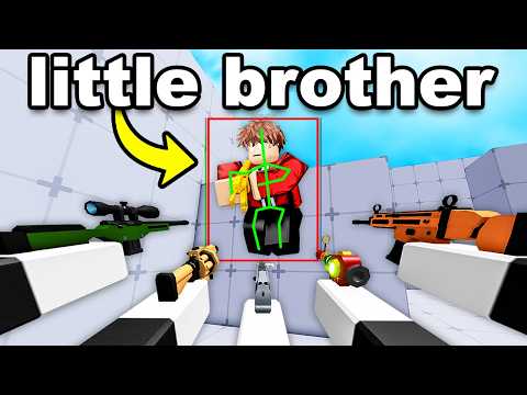 I Trolled My LITTLE BROTHER as a HACKER!! (he got scared)