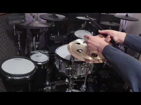 Sabian AAX O-zone splash 10" + Meinl Soundcaster Custom Piccolo Trash china 12" stack #1