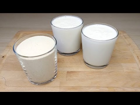 A glass of semolina and 2 glasses of KEFIR! DELICIOUS and CHEAP! # 78