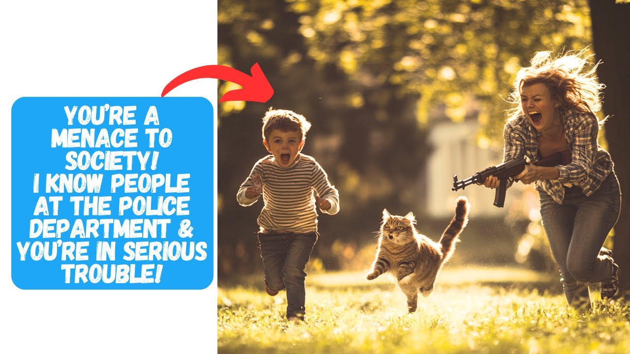 Karen Slapped Me on My Face Because I Told Her Demon Brat to Stop Shooting the Cat With His Rifle!