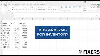 Inventory ABC Analysis in 3 mins
