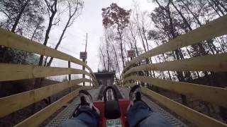 preview picture of video 'Gatlinburg Mountain Coaster POV No Brakes'