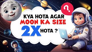 What If The Moon Was Twice As Big?😲🌕#Space #Moon #SpaceScience