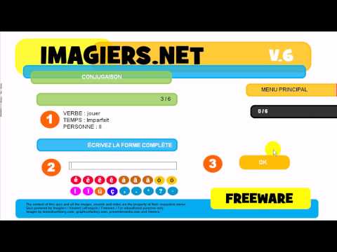 #French conjugation #Indicatif Imparfait #jouer