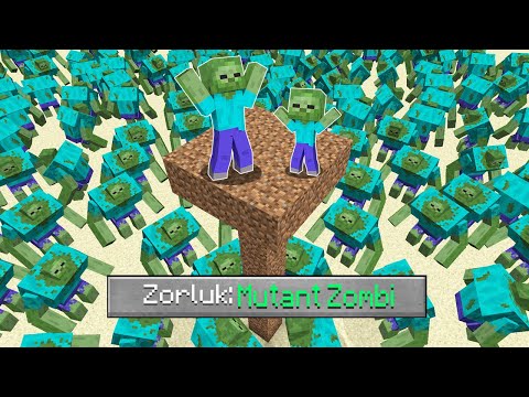 MUTANT ZOMBİ ZORLUK SEVİYESİ 😱 - Minecraft