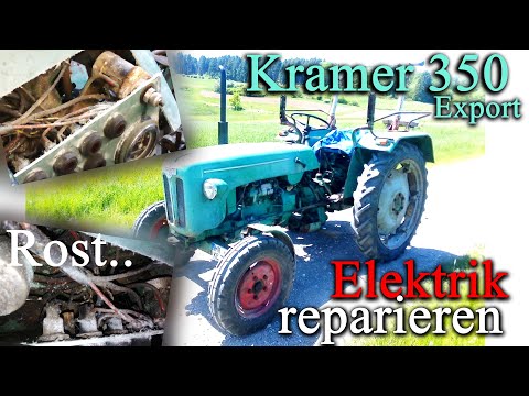 Schlepperelektrik reparieren - Kramer 350 Export S | TÜV-Vorbereitungen