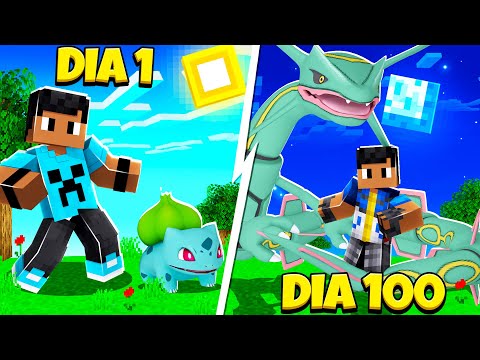 Sobrevivi 100 DIAS NO PIXELMON o FILME!