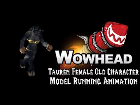 [Legion] Tauren Female Old Character Model Running Animation