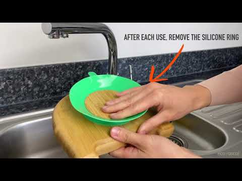 Bērnu Bambusa šķīvis ar piesūcekni Eco Rascals Duck pink