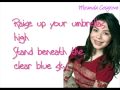 Raining Sunshine Miranda Cosgrove Lyrics On Screen