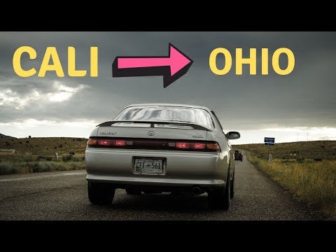 California to Ohio Time Lapse Road Trip with a Toyota Mark II
