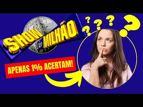 QUIZ SHOW DO MILIONÁRIO - ((FUNDIU MINHA CABEÇA!)) QUIZ DE CONHECIMENTOS GERAIS - VANESSA QUIZ - #21