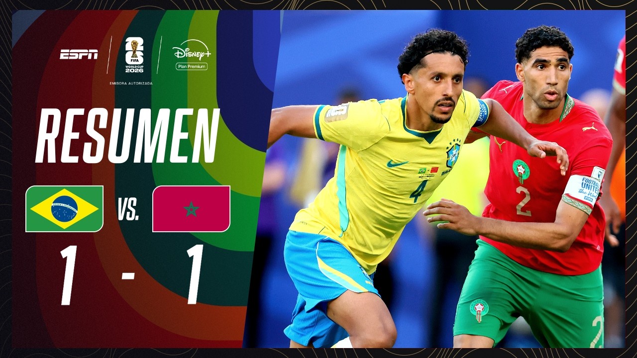 BRASIL NO PUDO CON MARRUECOS EN EL DEBUT MUNDIALISTA| Brasil 1-1 Marruecos | RESUMEN | M6