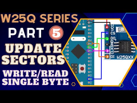 W25Q FLASH Memory || Part 5 || How to Update sectors & Write single Byte