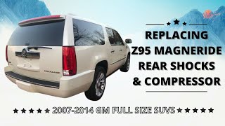 How to replace Escalade, Yukon, Denali, Tahoe rear shocks: Fixing suspension problems!!