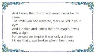 Fish - Sunsets on Empire Lyrics