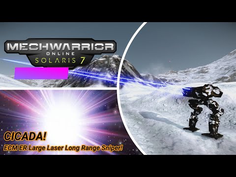 Mechwarrior Online - Cicada ECM ER Large Laser Long Range Sniper!