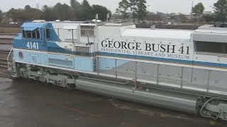 George H.W. Bush train leaves carrying body of 41st President