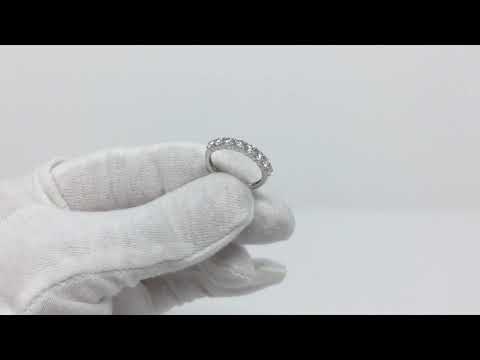 3.3MM CLAW-SET DIAMOND RING IN 14K WHITE GOLD