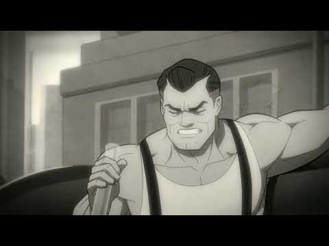 justice society world war 2 | black canary and hour man entry scene |