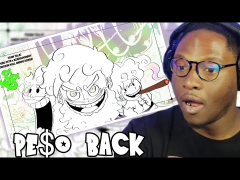 HES BACK! | PESO PETE x BZARGOODBOY | TOON TALK (OFFICAL LYRIC VIDEO) [ONE PIECE] REACTION
