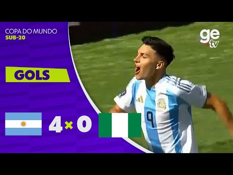 Gols e lances de Argentina x Nigéria