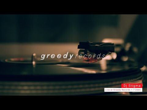 Dj Stigma live at Greedy Records 1-7-2000