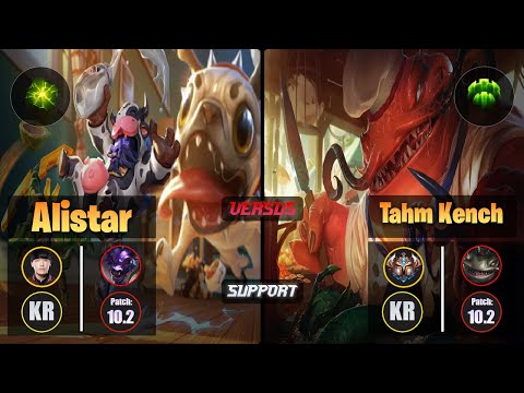 Kellin ALISTAR (Support) [Aftershock] VS TAHM KENCH - Challenger KR Patch 10.2