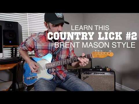 CHICKEN PICKIN GUITAR LESSON -  BRENT MASON STYLE