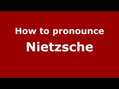 How to pronounce Nietzsche