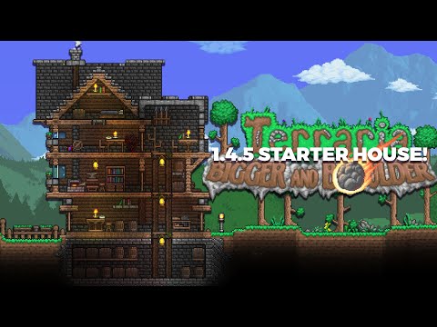 Build Your FIRST HOUSE in Terraria! | Terraria 1.4.5 Beginer House