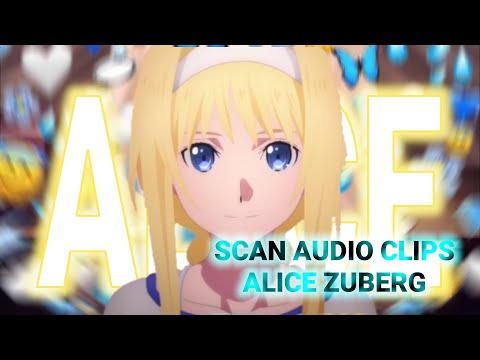 SCAN AUDIO CLIPS ALICE ZUBERG SWORD ART ONLINE 720p