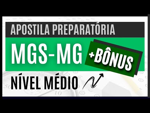 Apostila Concurso MGS-MG 2025 - Material EXCLUSIVO para Nível Médio
