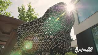 HARTMAN Delphine Armlehnensessel, schwarz/weiß, Alu/Kunststoff