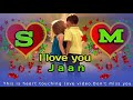 ️ S Love M Letter Status Video S M Love Video SH Np3 Shnp3 S M Romantic Video S M M S