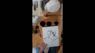 Vidéo comment tailler un bambou, pour dessiner avec