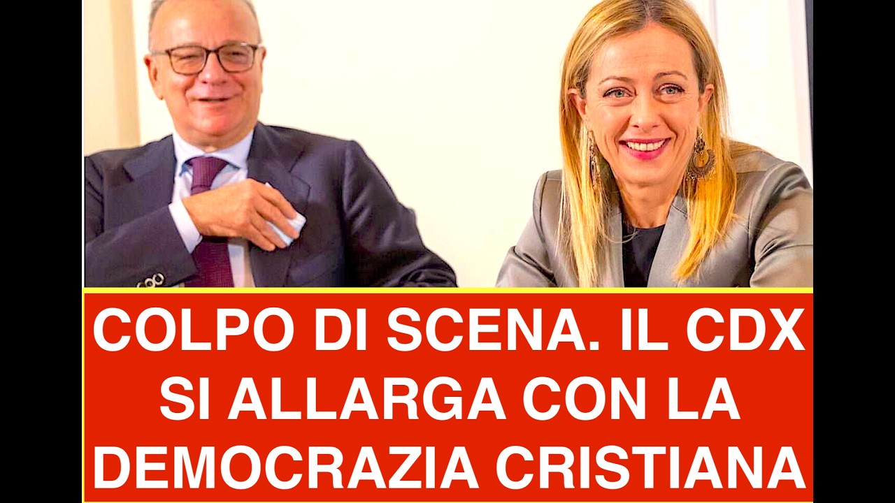 COLPO DI SCENA. IL CDX SI ALLARGA CON LA DEMOCRAZIA CRISTIANA