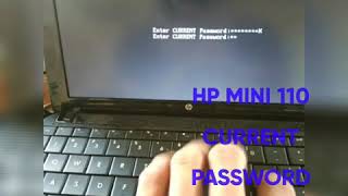 hp mini 110 enter current password