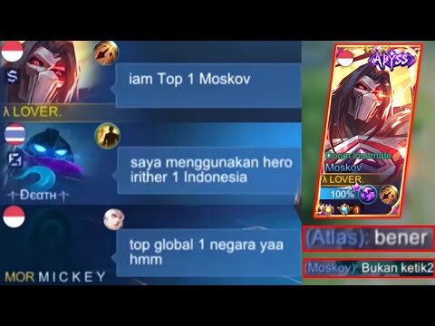 TOP 1 MOSKOV SUPREME IS BACK !! NEKAT SOLO RANK PUSH MMR SUPREME - MOBILE LEGENDS